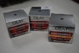 Two Olay Niacinamide + Vitamin E Night Cream 50ml and One Olay Niacinamide + SPF30 Day Cream 50ml