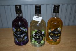 Three Manchester Drinks & Co. Gin Liqueurs 500ml