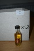 12 x 5cl Cardhu 12 Year Old Single Malt Scotch Whiskey Miniatures