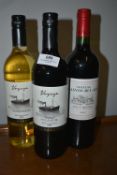 Three Bottles of Wine 750ml