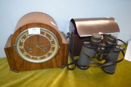 1930's Mantel Clock and a Pair of Fast Focus 10x50