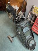 Longbridge Golf Trolley and 20 Golf Clubs