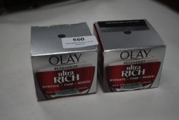 Two Olay Ultra Rich Day Cream 50ml