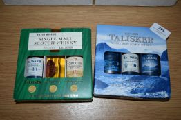 Two 3x 5cl Single Malt Scotch Whisky Taster Sets