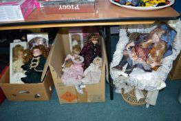 Quantity of Porcelain Dolls