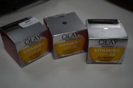 Three Olay Vitamin C and Aha 24 Anti Dark Spot Night Gel Cream 50ml