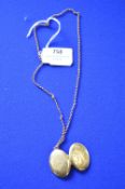 9ct Gold Locket and Chain ~9.9g total
