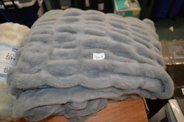 *Grey Plush Throw