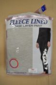 *Two 32 Degrees Heat Fleece Lined Leggings Size: Large