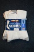*Eight Pairs of Kirkland Athletic Socks Size: 8-12