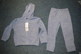 Andy & Evans Kid’s 2pc Cozy Set in Blue Size: 3 years