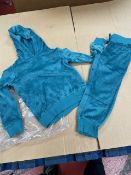 Jezzie’s Girl’s Velour Lounge Set in Marine Size: M
