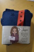 Jezzie’s Girl’s 2pc Velour Lounge Set in Dark Blue Size: M