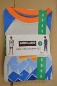 Kirkland Kid’s 4pc Pyjama Set Size: 8 years
