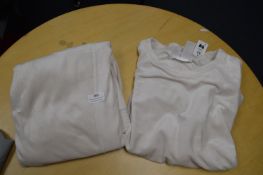 *Carole Hochman 2pc Lounge Set in Cream Size: S