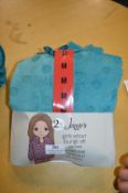Jezzie’s Girl’s 2pc Velour Lounge Set in Blue Size: M