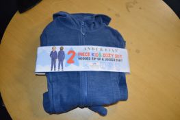 Andy & Evan Kid’s 2pc Cozy Set in Blue Size: 4years