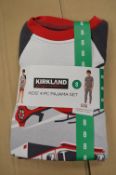 Kirkland Kid’s 4pc Pyjama Set Size: 8 years