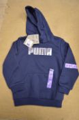 Puma Kid’s Hoodie in Navy Blue Size: 5-6 years