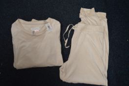 *Carole Hochman 2pc Lounge Set in Beige Size: M