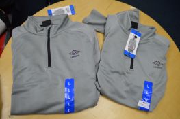 *Two Umbro Men’s Zip Tops Size: L