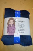Jezzie’s Girl’s 2pc Velour Lounge Set in Blue Size: L