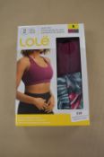 *Pair of Lole Sports Bra (1 Purple and 1 Camouflage) Size Small