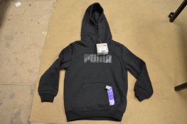 Puma Kid’s Hoodie in Black Size: 5-6 years
