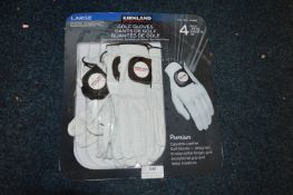 *Kirkland Golf Gloves 4pk Size: L