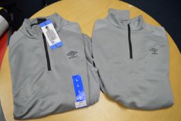 *Two Umbro Men’s Zip Tops Size: L