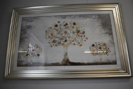 Decorative Framed Tree Print by N. Greaves with Co