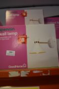 *Five White Wall Lamps