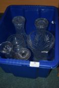 Cut Glass Vases etc.