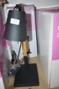*One Black & Wood Effect Table Lamp