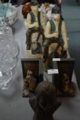 Decorative Bookends, Two Figures of Miners, and a