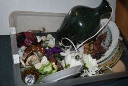 Pottery Ornaments, Lamps, etc.