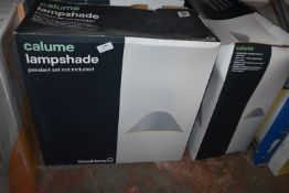 *Three Grey Lamp Shades