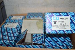 *Box of 10x3 Slotted Countersunk Self Coloured Wood Screws