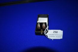 Pair of 18ct Gold Earrings ~1.8g