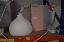 *Two White Pendant Lights