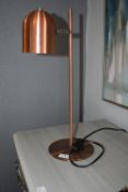 Copper Effect Adjustable Desk Lamp