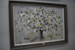 Framed Canvas Abstract Print by U. Hammond