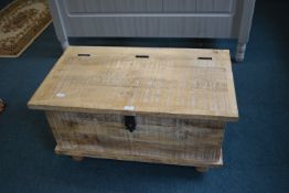 Solid Oak Chest with Limed Effect