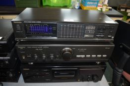Technics Graphic Equaliser, Amplifier, and Teac Ca