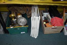 Household Goods, Brassware, Clotheshorse, CDs, etc