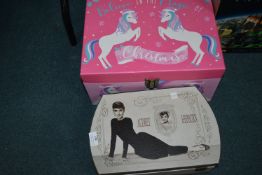 Unicorn Christmas Box and an Audrey Hepburn Box