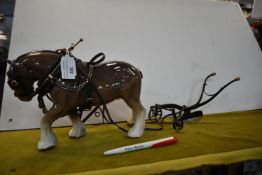 Sylvac Pottery Shire Horse and Plough