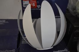 *Three White Wall Lamps