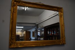 Gilt Framed Beveled Edge Mirror