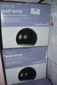 *Two Black Wall Lamps